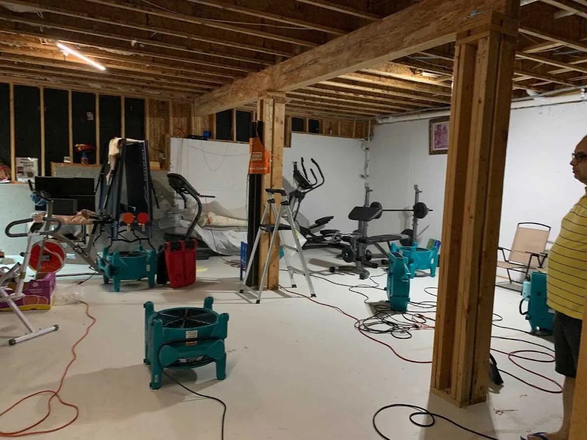 Basement drying equipment setup for Odor Removal & Deodorization in Steamboat Springs